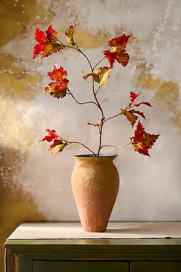 Faux Viburnum Spray - Polyester by Anthropologie