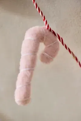 Felt Candy Cane LED Light Strand - Polyester by Anthropologie, alternate view