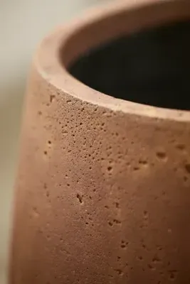 Fiber Beveled Barrel Planter - Orange, Fiber Concrete alternate view