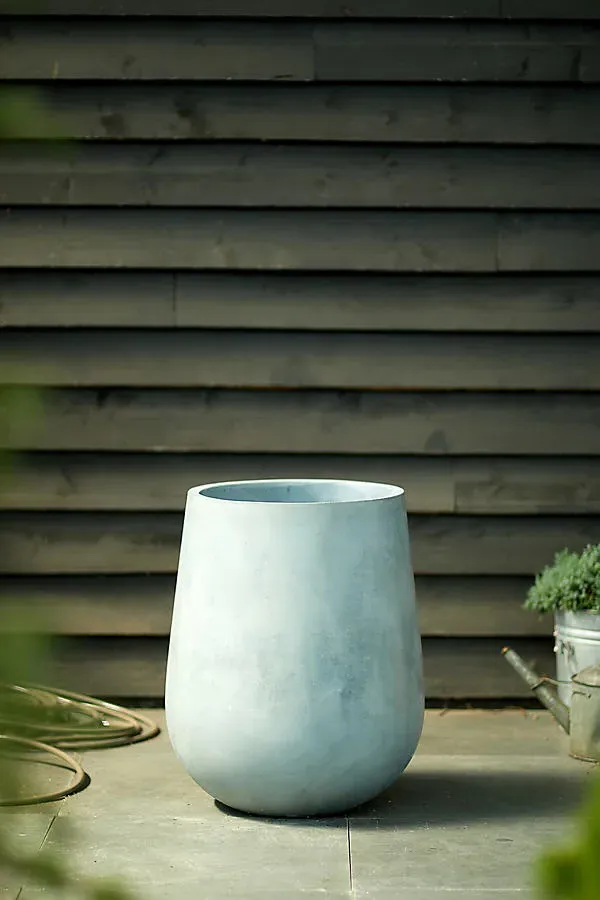 Fiber Concrete Tall Rounded Pot - 22" product