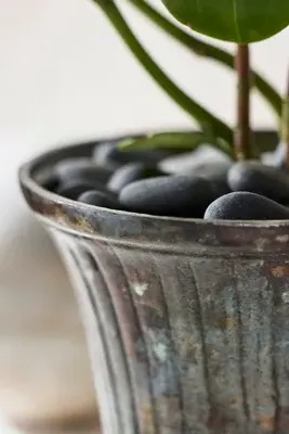 Flare Urn Planter - Blue by Anthropologie, image 2
