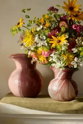 Flared Swirl Large Glass Vase - Multicolor by Anthropologie, image 2