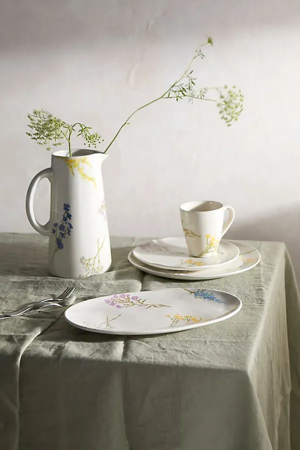 Floral Bunches Earthenware Mug - Hand-Painted by Anthropologie, alternate view