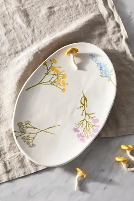 Floral Bunches Small Serving Platter - Earthenware product