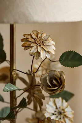 Floral Iron Table Lamp - Pink, Cotton by Anthropologie, alternate view
