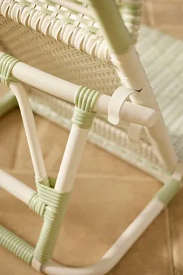Folding Rattan Lounge Chair - Poly Rattan, Aluminium product