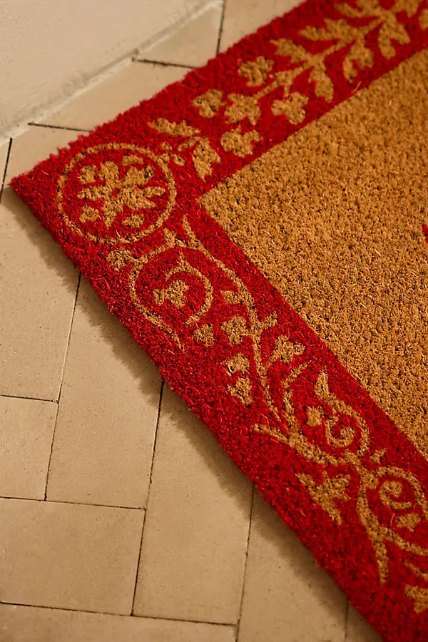 Folk Art Forest Coir Doormat by Anthropologie, alternate view