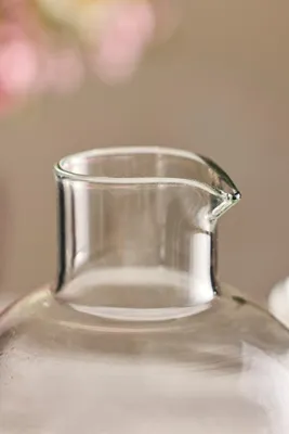 Footed Glass Orb Decanter - Recycled Glass by Anthropologie, alternate view