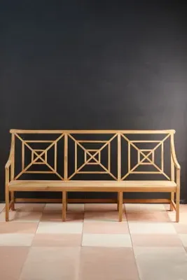 Fretwork 3-Seater Garden Bench - Teak product