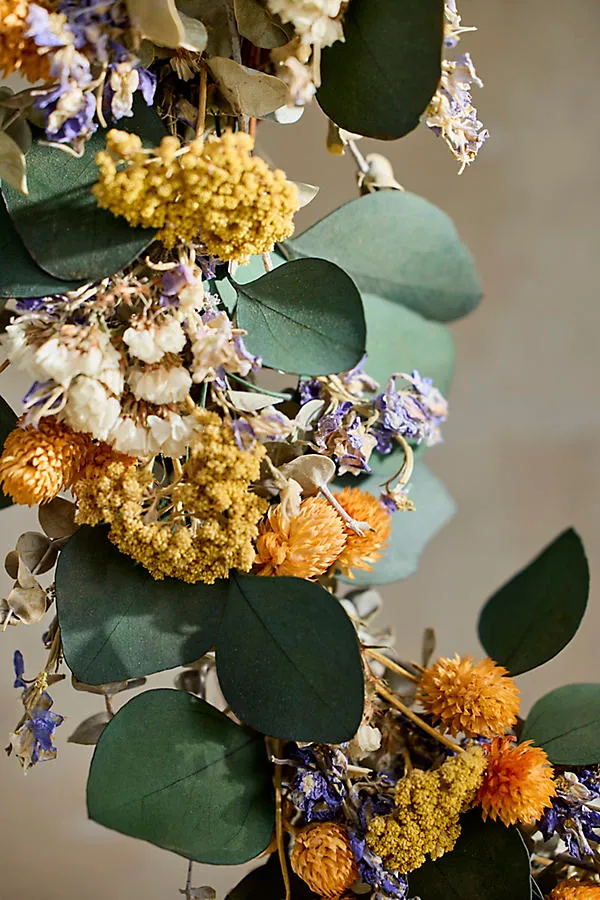 Garden Dried Wreath with Eucalyptus Foliage product