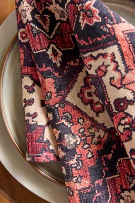 Geometric Tapestry Linen Napkins - Set of 2 by Anthropologie, alternate view
