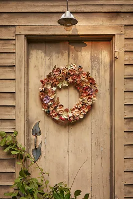 Gilded Botanicals Faux Wreath - Iron, Velvet product