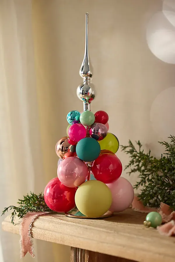 Glass Bauble Ornament Tree by Anthropologie