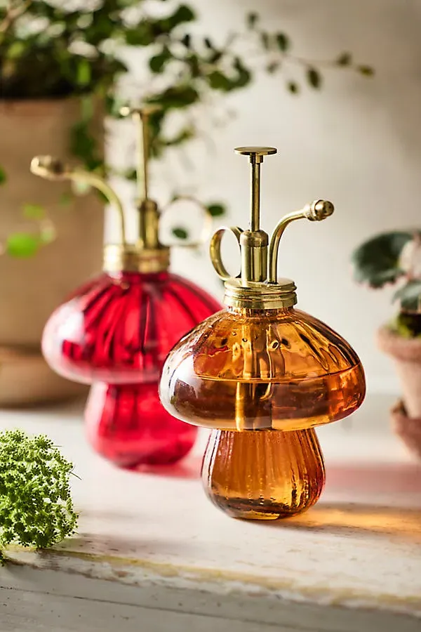 Glass Mushroom Mister - Orange, Glass by Anthropologie, image 2