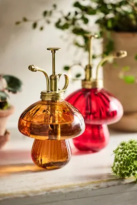 Glass Mushroom Mister - Red, Glass by Anthropologie, alternate view