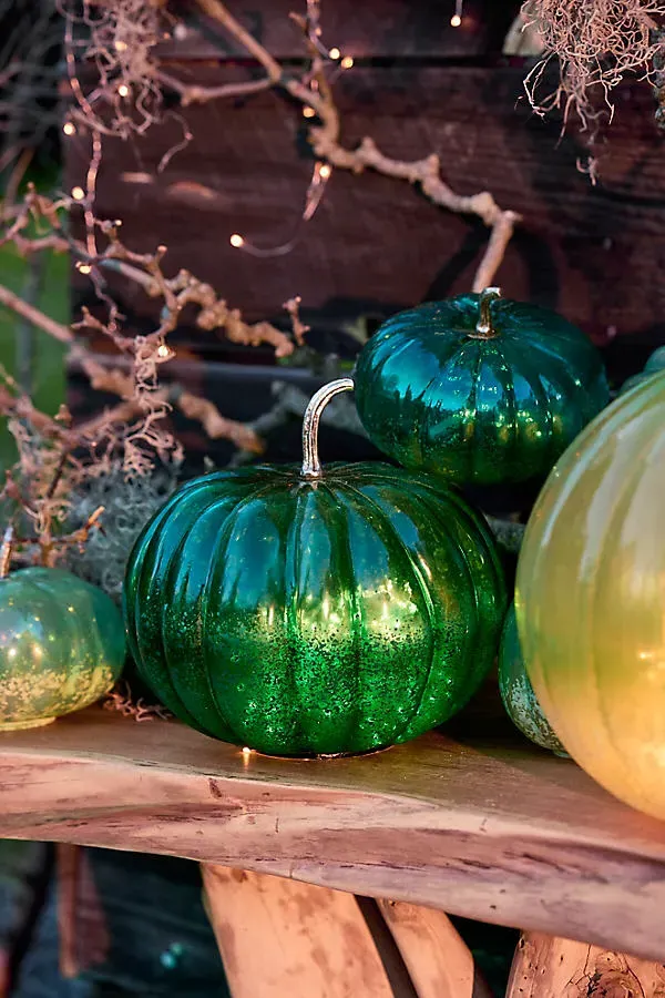 Glass Pumpkin - Blue by Anthropologie