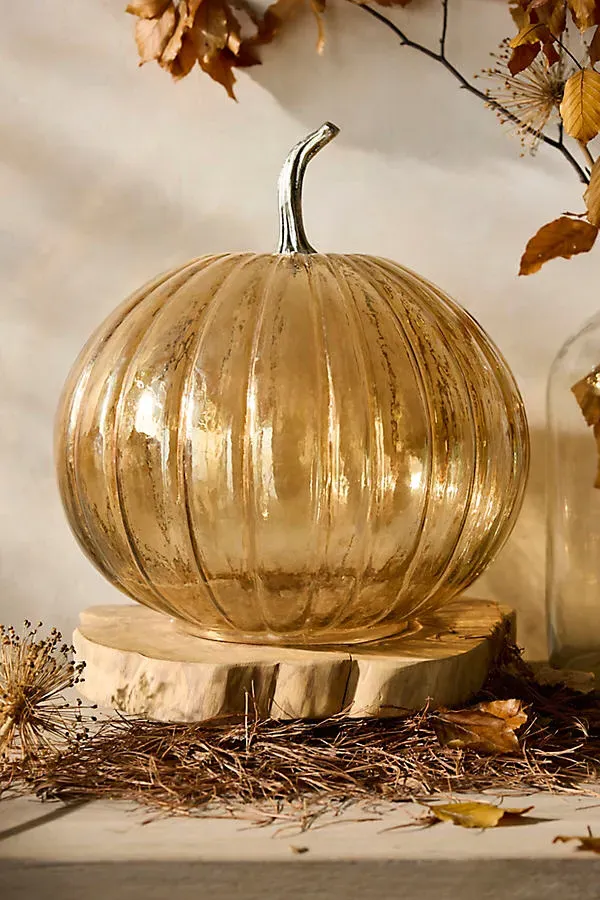 Glass Pumpkin - Orange by Anthropologie