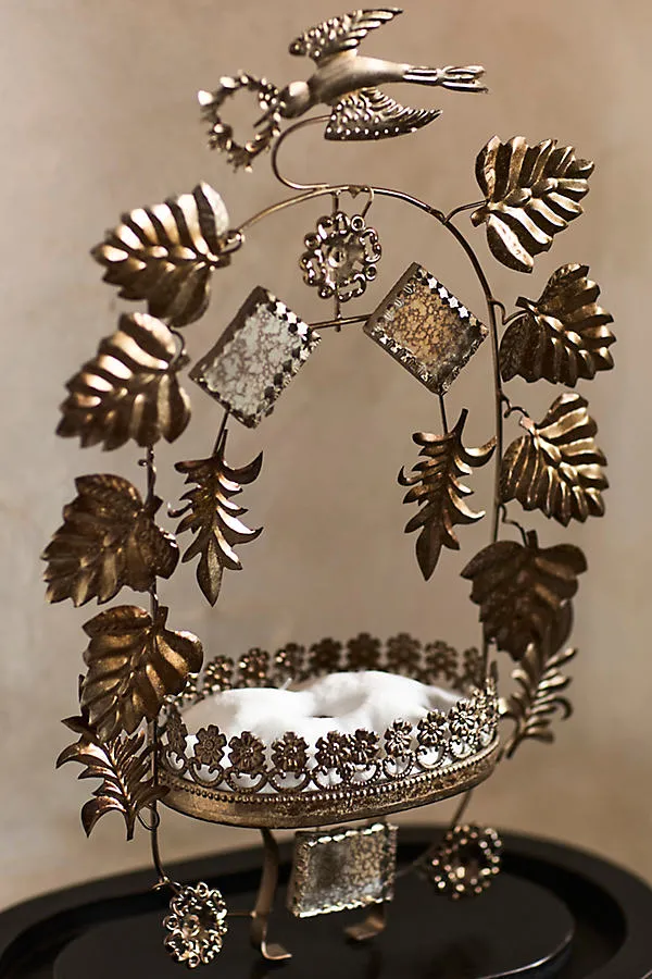 Globe de Mariée Glass Keepsake Cloche - Black, Cotton by Anthropologie, alternate view