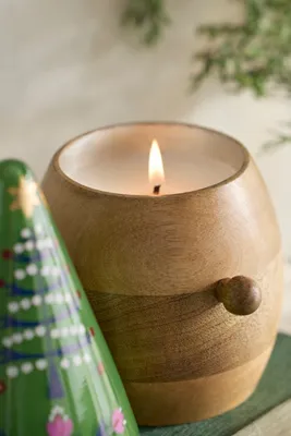 Gnome Candle - Green, Glass by Anthropologie, alternate view