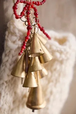 Gold Bell Charm - Gold by Anthropologie, alternate view