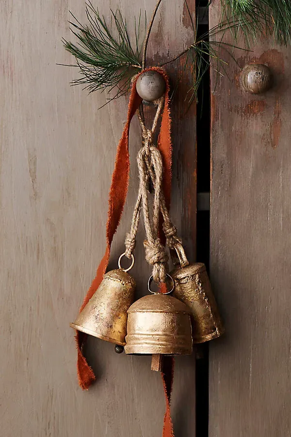 Gold Bells Set of 3 - Gold by Anthropologie