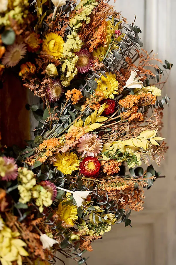 Golden Forest Dried Botanical Wreath product