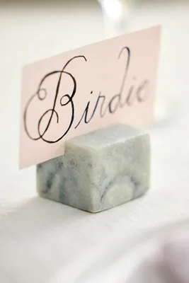 Green Marble Place Card Holders Set of 4 product