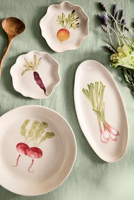 Green Onion Stoneware Serving Platter product