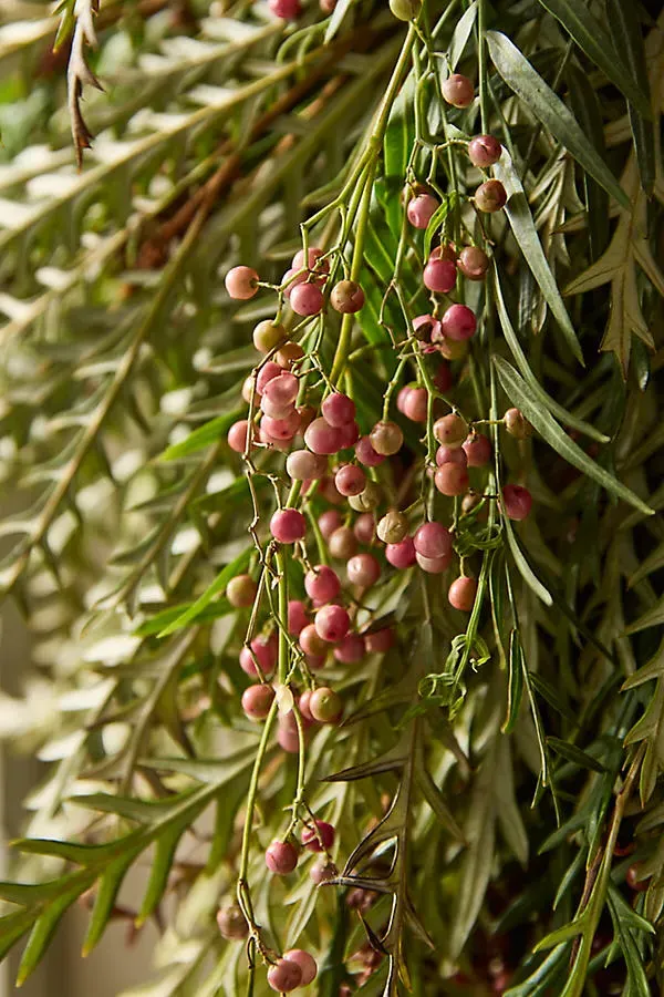 Grevillea & Pepperberry Fresh Botanical Wreath by Anthropologie, alternate view