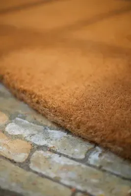 Half Moon Doormat Small - Natural Coconut Fiber product