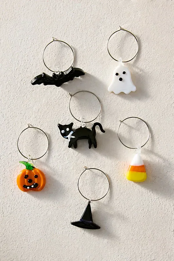 Halloween Icon Wine Charms Set of 6 product