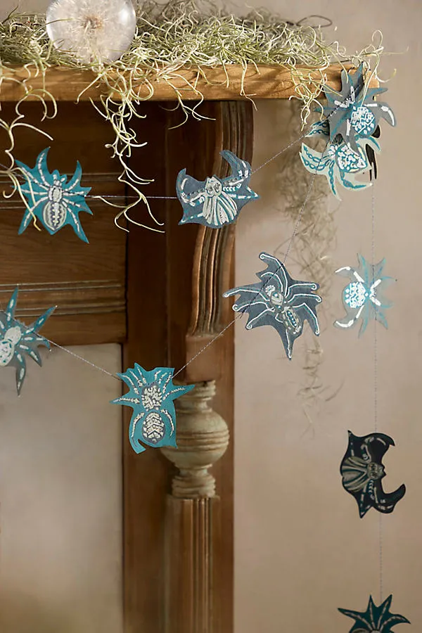 Halloween Paper Garland - Blue by Anthropologie