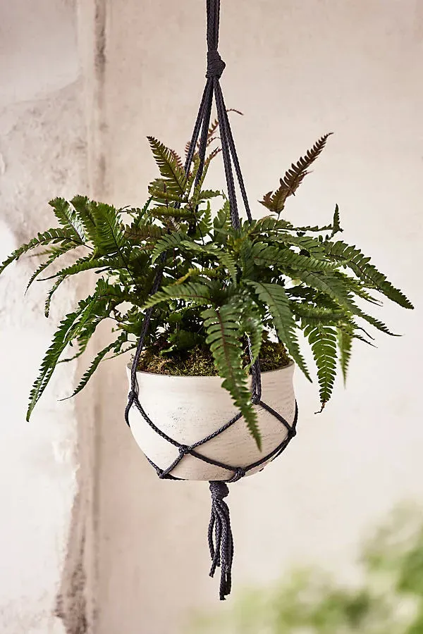 Hanging Round Cement Planter - Grey product