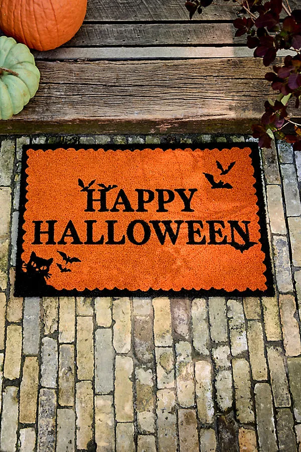 Happy Halloween Coir Doormat - Orange product
