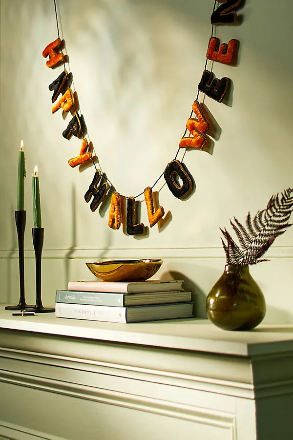 Happy Halloween Velvet Garland product
