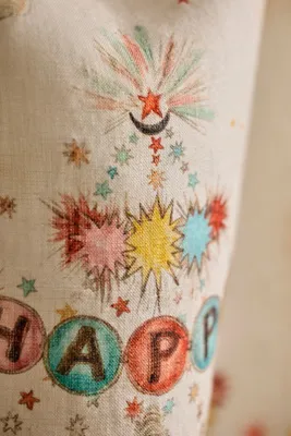 Happy New Year Dish Towel - Linen by Anthropologie, alternate view