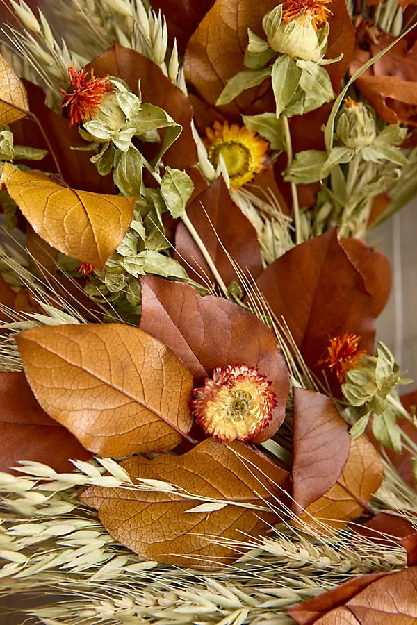 Harvest Grasses Dried Wreath product