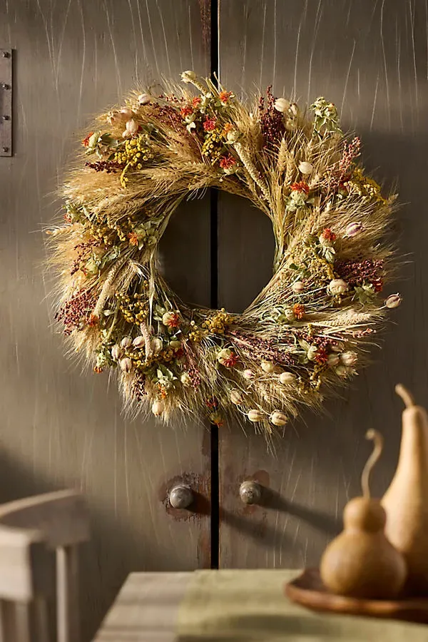 Harvest Tansy Dried Wreath product