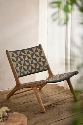 Havana Wicker Armless Chair - Black, Synthetic Rattan product