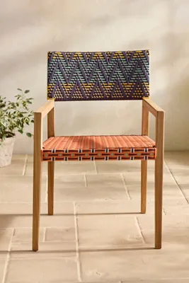 Havana Wicker & Teak Dining Chair - Synthetic Rattan product