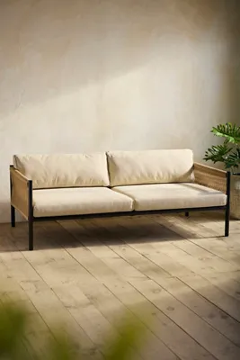 Highland Outdoor Low Sofa - White, Synthetic product