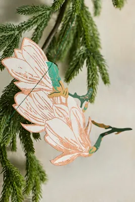 Holiday Garland - Green, Cotton by Anthropologie, image 2