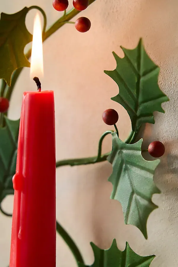 Holly Metal Wall Sconce - Green by Anthropologie, alternate view