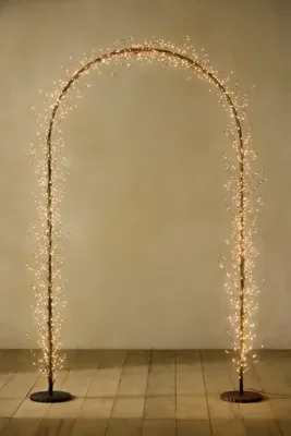 Illuminated LED Branch Arch - Dark Brown, Plastic by Anthropologie, alternate view