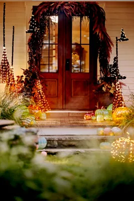 Illuminated Vine Broom with Soft Twinkle LED Lights by Anthropologie, alternate view