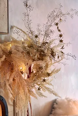 Iron Celestial Star Garland - Iron, Glass by Anthropologie, alternate view