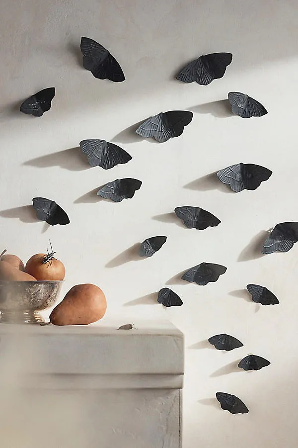 Iron Moth Eclipse Wall Decor Set of 18 - Grey, Iron product
