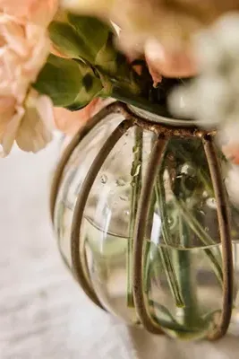Iron Stripe Glass Vase alternate view