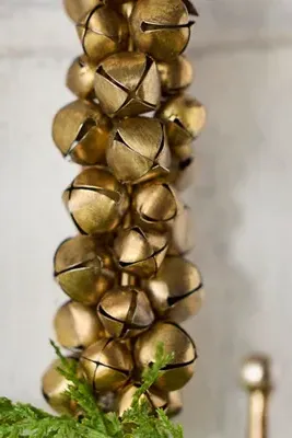 Jingle Bell Wreath Hanger - Gold, Iron by Anthropologie, image 2