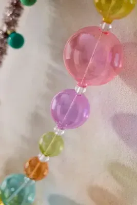 Kaleidoscope Glass Bauble Garland by Anthropologie, alternate view